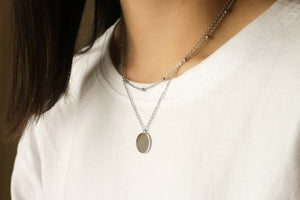 Cora Layered Necklace (Silver)