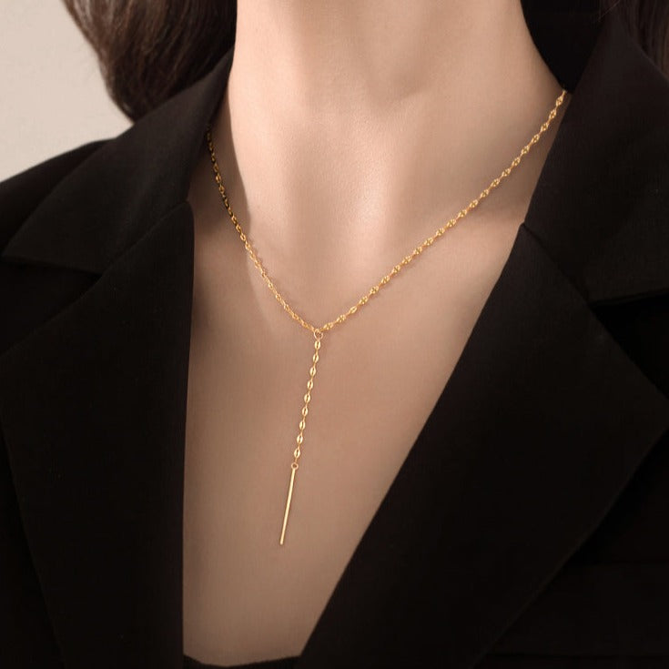 Angela Y Necklace (Gold)